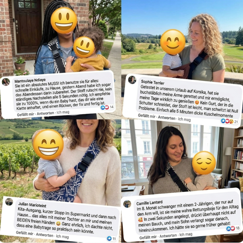 KiddoPillo - Das Tragetuch für Eltern